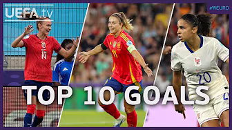 The TOP 10 Goals From The 2025 Women's EURO! background
