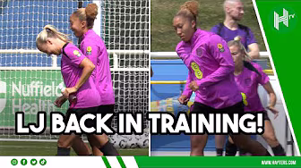 Lauren James is BACK TRAINING for England | EURO 2025 background