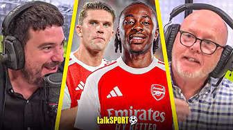 "CALM YOURSELF!" Groves & Crook's HEATED DEBATE on how Arsenal can win the league over Liverpool! background