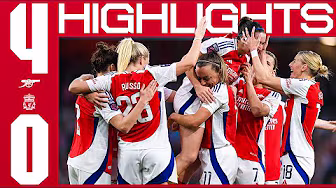 HIGHLIGHTS | Arsenal vs Liverpool (4-0) | WSL | Foord's 50th goal, Caldentey with a stunner!