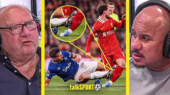 "You Don't Tackle Like That!" Gabby Agbonlahor On James Tarkowski's Tackle Against Liverpool! background