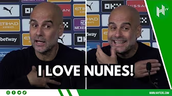 NUNES IS INCREDIBLY LOVED! Pep Guardiola reacts to CRAZY last-minute winner background