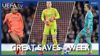 Great Women's Champions League Saves Quarter-Finals | Van Domselaar, Keating, Hampton...