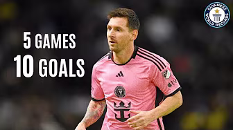 Messi scores a brace in 5 straight MLS games