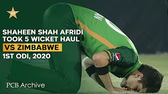 PCB Archive - Unplayable Bowling by Shaheen Shah Afridi | Takes a 5️⃣-fer | PAK vs ZIM 1st ODI 2020