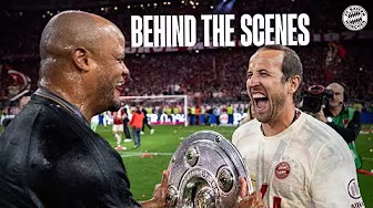 First beer showers for Kane, Olise & Co. 🍺🚿 | FC Bayern title celebrations Behind The Scenes
