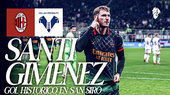 Santiago Gimenez's first San Siro Goal | AC Milan 1-0 Verona | Full Match