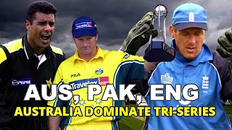 Australia Dominate Triangular Series 2001 | Waqar's 7-Fer, Gilchrist’s Fire, England Collapse! background