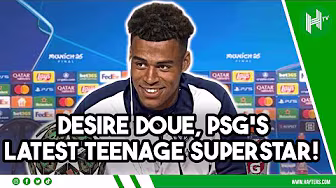 19-years-old, Champions League WINNER! | Desire Doue interview | PSG 5-0 Inter backdrop