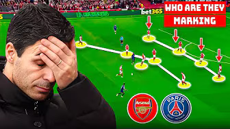 Why Arteta Couldn't Solve Enrique's Tactical Puzzle | Tactical Analysis : Arsenal 0-1 PSG |