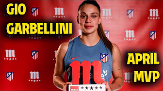 🏆 Gio Garbellini scoops April 'Jugadora Cinco Estrellas' powered by Fútbol Mahou MVP award background
