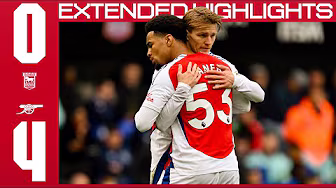 TROSSARD GETS FIRST GUNNERS BRACE! | EXTENDED HIGHLIGHTS | Ipswich Town 0-4 Arsenal | Premier League background