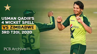 PCB Archive - Usman Qadir's Career Best 4️⃣ Wicket Spell | PAK vs ZIM 3rd T20I 2020 | MD2A