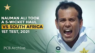 PCB Archive - Noman Ali Takes Fantastic 5️⃣-wicket haul on his Test Debut | PAK vs SA 1st Test 2021