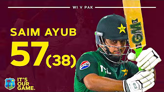 “That Is Supreme Ball Striking!” | Every Ball Of Ayub Half-Century | West Indies v Pakistan 1st T20 backdrop
