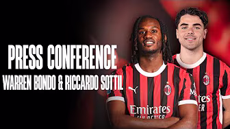 Riccardo Sottil and Warren Bondo | Presentation Press conference with Zlatan Ibrahimović