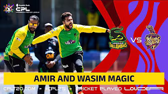 Mohammad Amir and Imad Wasim STORM Saint Lucia Kings! background