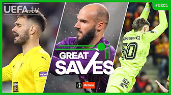 REMARKABLE Shoulder Save 😱 | Conference League Saves RO16 Second Leg background
