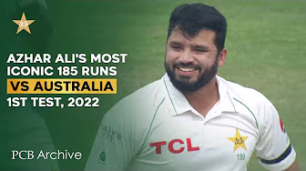 PCB Archive - Azhar Ali piles on the runs in innings of 1️⃣8️⃣5️⃣ | PAK vs AUS 1st Test 2022