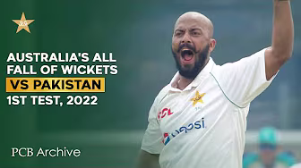 PCB Archive - Australia's All Fall of Wickets in 1st Innings | PAK vs AUS 1st Test 2022 | MM2A