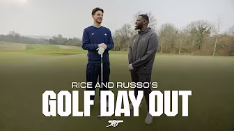 Hitting the course in style ποΈββοΈ | Declan Rice and Alessia Russo's golf day out! background