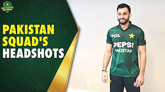📸 Fresh Frames from the USA | Pakistan Squad's Headshots Ahead of West Indies T20Is | PCB | MA2A background