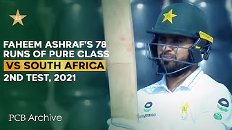 PCB Archive - Faheem Ashraf's Classy 7️⃣8️⃣ Runs | Pakistan vs South Africa 2nd Test 2021 background