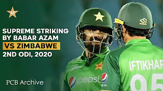 PCB Archive - Supreme Striking By Babar Azam With 7️⃣7️⃣* Runs | PAK vs ZIM 2nd ODI 2020 | MD2A