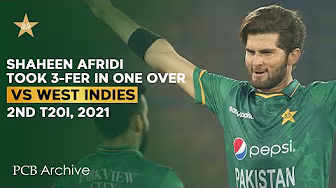 PCB Archive - Shaheen Shah Afridi Took 3 Wickets in One Over | PAK vs WI 2nd T20I 2021 | MK2A