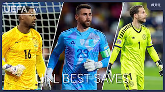 MAIGNAN, SIMÓN, BAUMANN | GREAT Nations League Saves Quarter-Finals backdrop