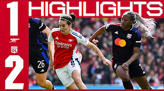 Still all to play for in France 💪 | HIGHLIGHTS | Arsenal Women 1-2 Lyon | Caldentey | UWCL