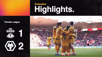 Strand Larsen strikes twice! | Southampton 1-2 Wolves | Extended highlights background