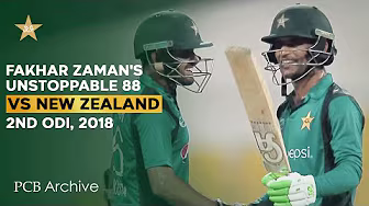 PCB Archive - Fakhar Zaman's Unstoppable 8️⃣8️⃣ Runs Innings | PAK vs NZ 2nd ODI 2018 | M8C2A