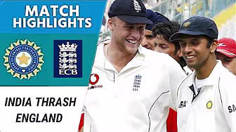 India Thrash England | Sehwag & Dravid Seal Victory | Mohali Test 2006 Highlights background