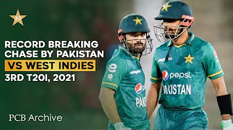 PCB Archive - Record Breaking Chase From Pakistan's Batters | PAK vs WI 3rd T20I 2021 | MK2A background