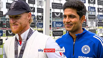 Ben Stokes & Shubman Gill REACT to England’s draw with India at Old Trafford background
