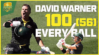B'day ton! Warner celebrates day with final-ball hundred background