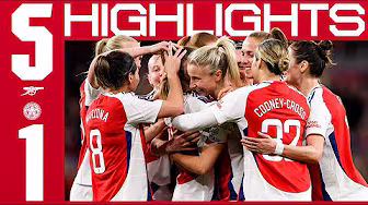 BIG WIN! | HIGHLIGHTS | Arsenal vs Leicester City (5-1) | Foord x2, Blackstenius, Mead, Pelova | WSL