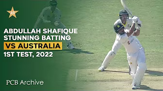 PCB Archive - Abdullah Shafique Stunning Batting in 1st Innings | PAK vs AUS 1st Test 2022 | MM2A backdrop