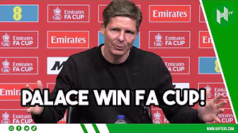 Pep's system SOLVED?! | Oliver Glasner after Crystal Palace WIN FA Cup background