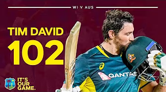 Record Breaking T20 Century đŻ Tim David Goes Big | West Indies v Australia background