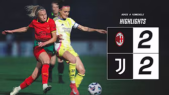 HIGHLIGHTS Serie A Poule Scudetto | Milan 2-2 Juventus Women | Beccari & Girelli's GOALS backdrop