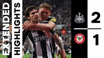Newcastle United 2 Brentford 1 | EXTENDED Premier League Highlights | A Sandro Stunner! đ€Ż background