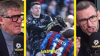 "Cowardly Way To Go!" Simon Jordan On Roberts' Red Card After FLY KICKING Mateta In FA Cup Clash! backdrop
