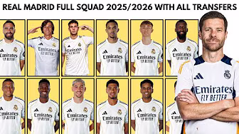 REAL MADRID FULL SQUAD 2025/2026 WITH ALL TRANSFERS