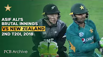 PCB Archive - Asif Ali's explosive innings of 3️⃣8️⃣ Runs | PAK vs NZ 2nd T20I 2018