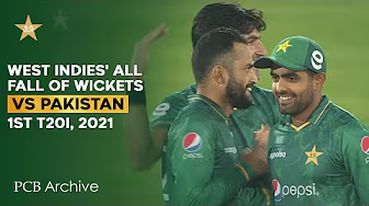 PCB Archive - West Indies' All Fall of Wickets | PAK vs WI 1st T20I 2021 | MK2A background
