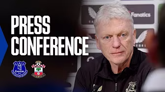 EVERTON V SOUTHAMPTON | David Moyes' Premier League press conference background