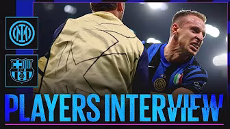 LE EMOZIONI DEI GIOCATORI DOPO INTER 4-3 BARCELLONA | PLAYERS INTERVIEW 🎙️⚫🔵