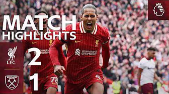 LATE VAN DIJK WINNER! Liverpool 2-1 West Ham | Premier League Highlights background